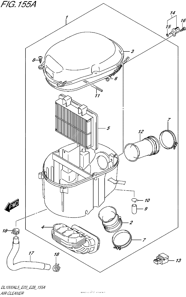 Diagrama de AIR CLEANER