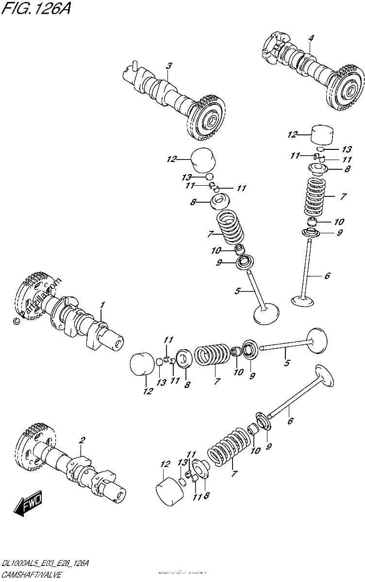 Diagrama de CAMSHAFT VALVE
