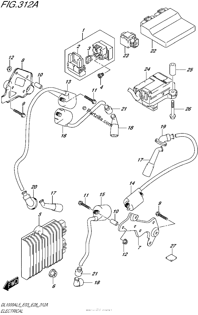 Diagrama de ELECTRICAL DL1000AL5 E03
