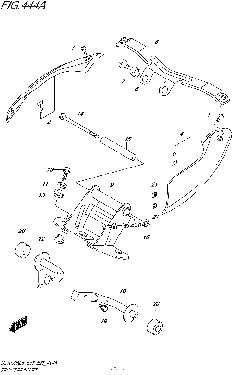Diagrama de FRONT BRACKET
