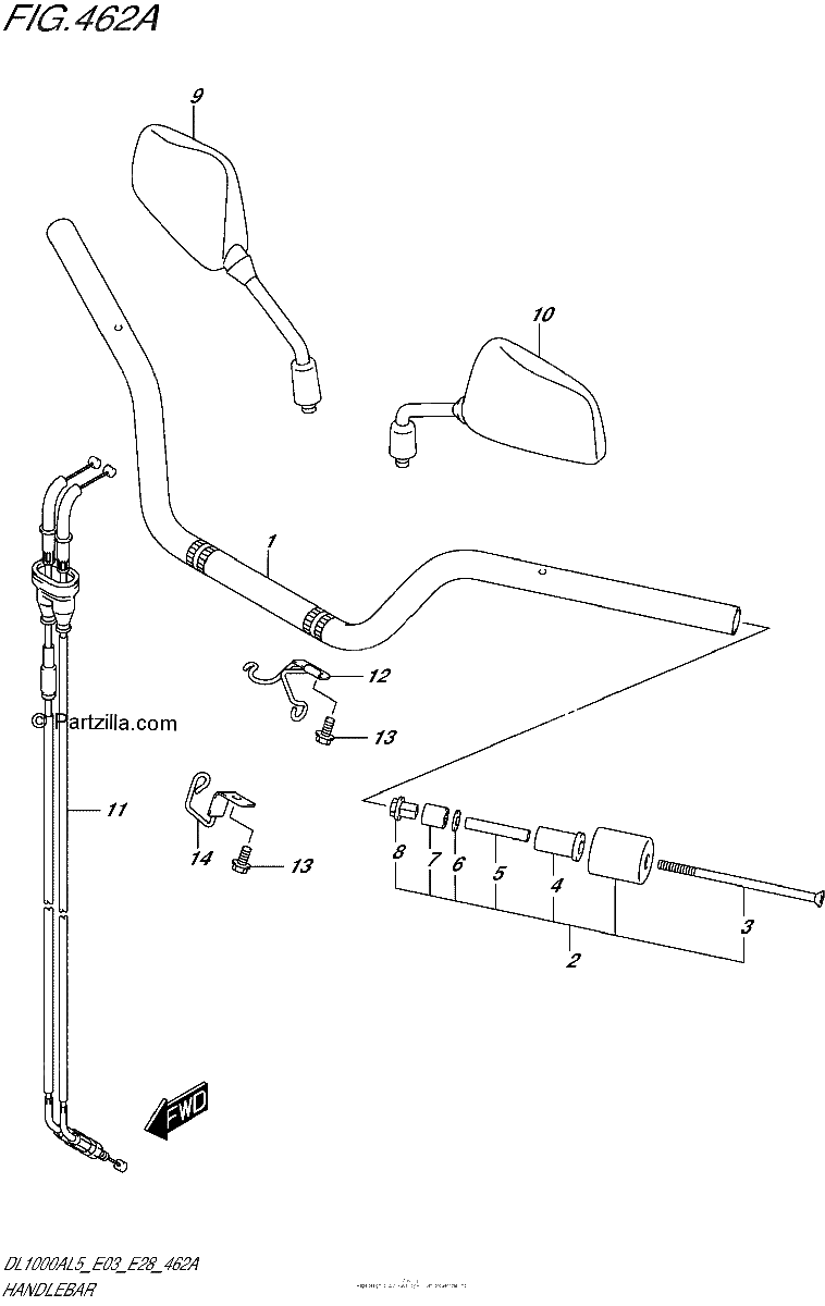 Diagrama de HANDLEBAR