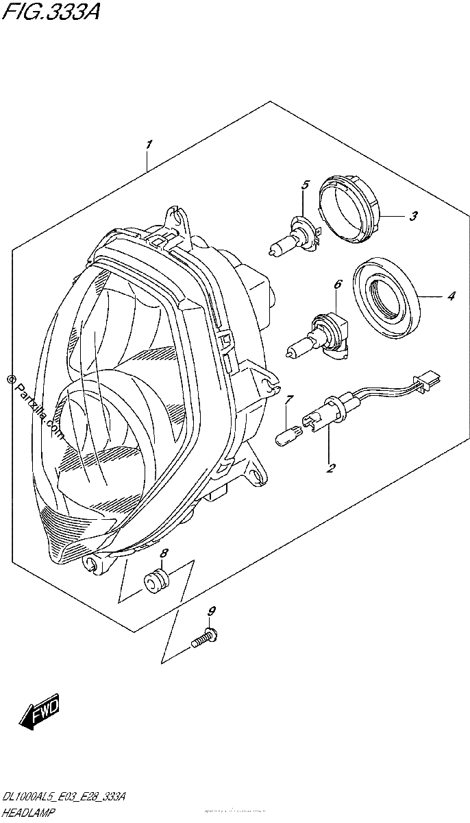 Diagrama de HEADLAMP