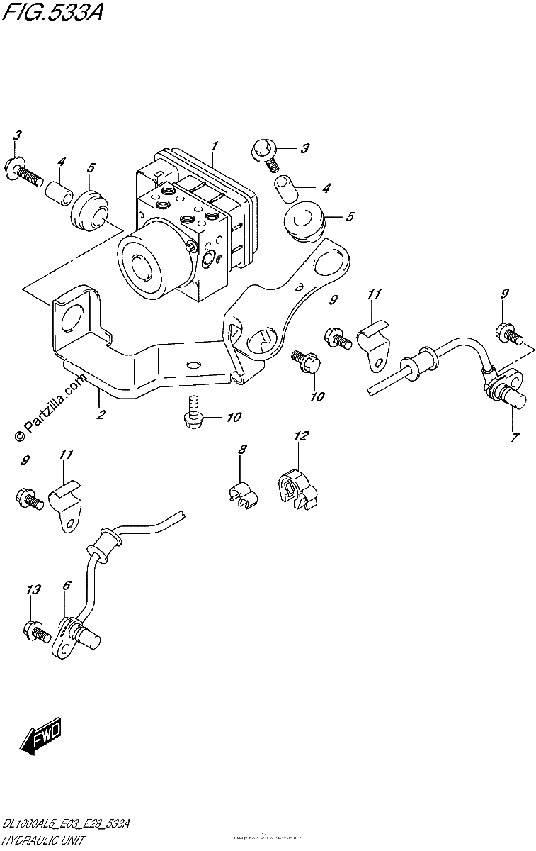 Diagrama de HYDRAULIC UNIT