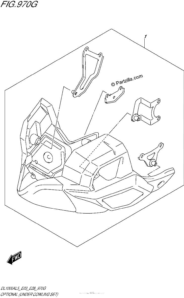 Diagrama de OPTIONAL UNDER COWLING SET