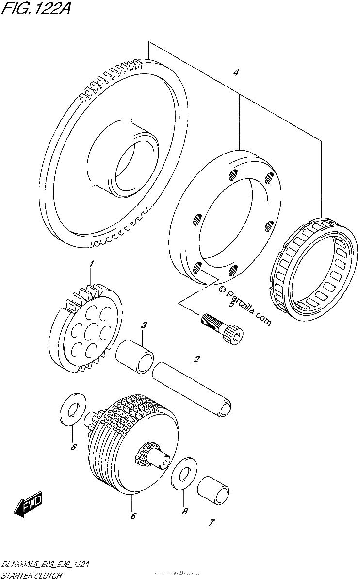 Diagrama de STARTER CLUTCH