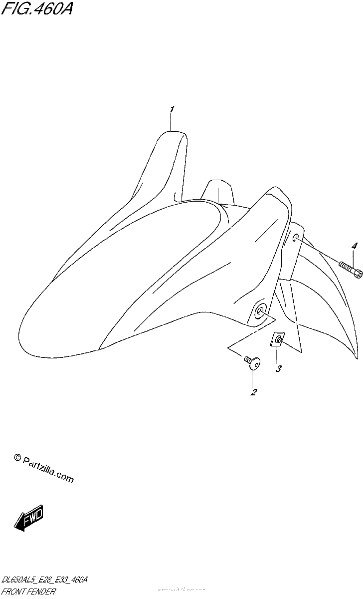 Diagrama de FRONT FENDER