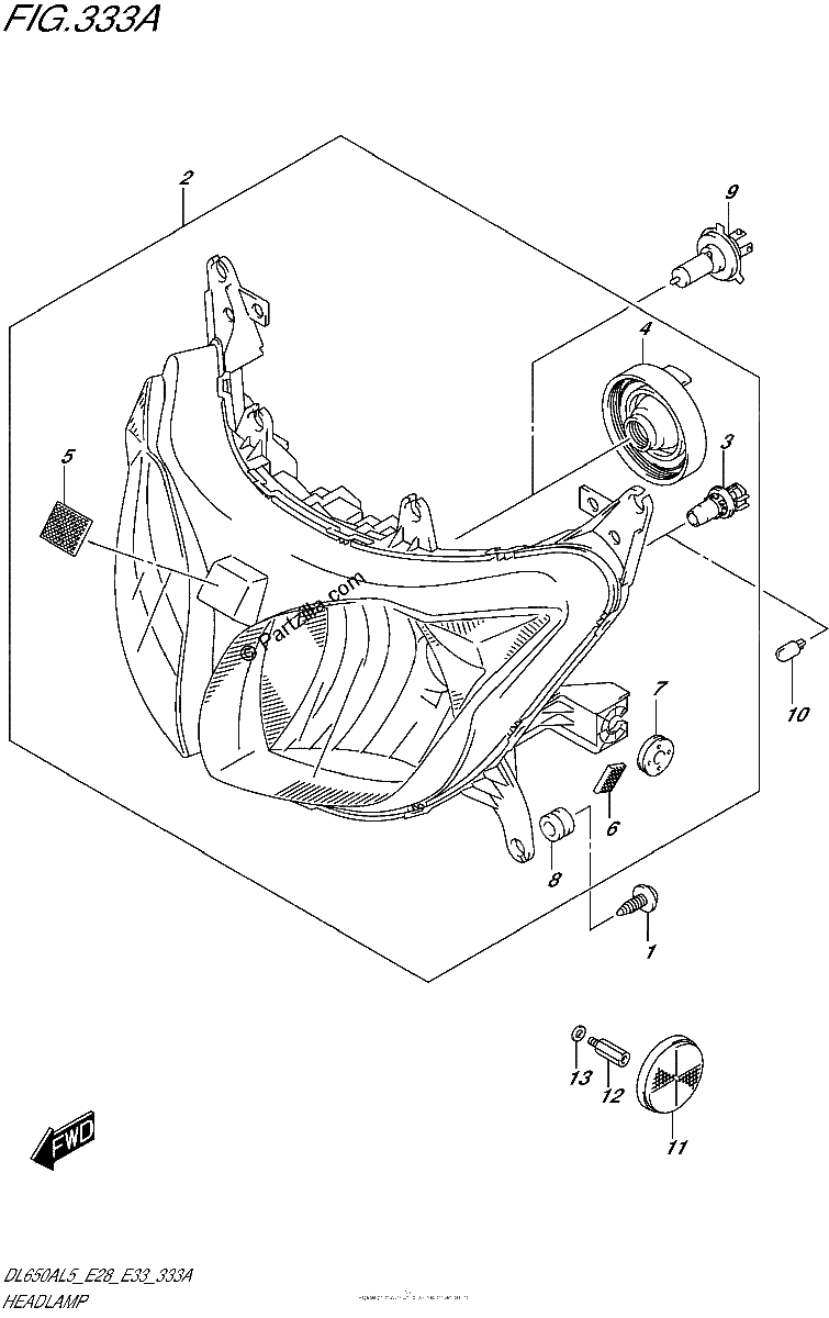 Diagrama de HEADLAMP