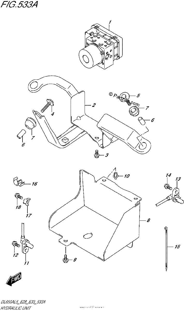 Diagrama de HYDRAULIC UNIT