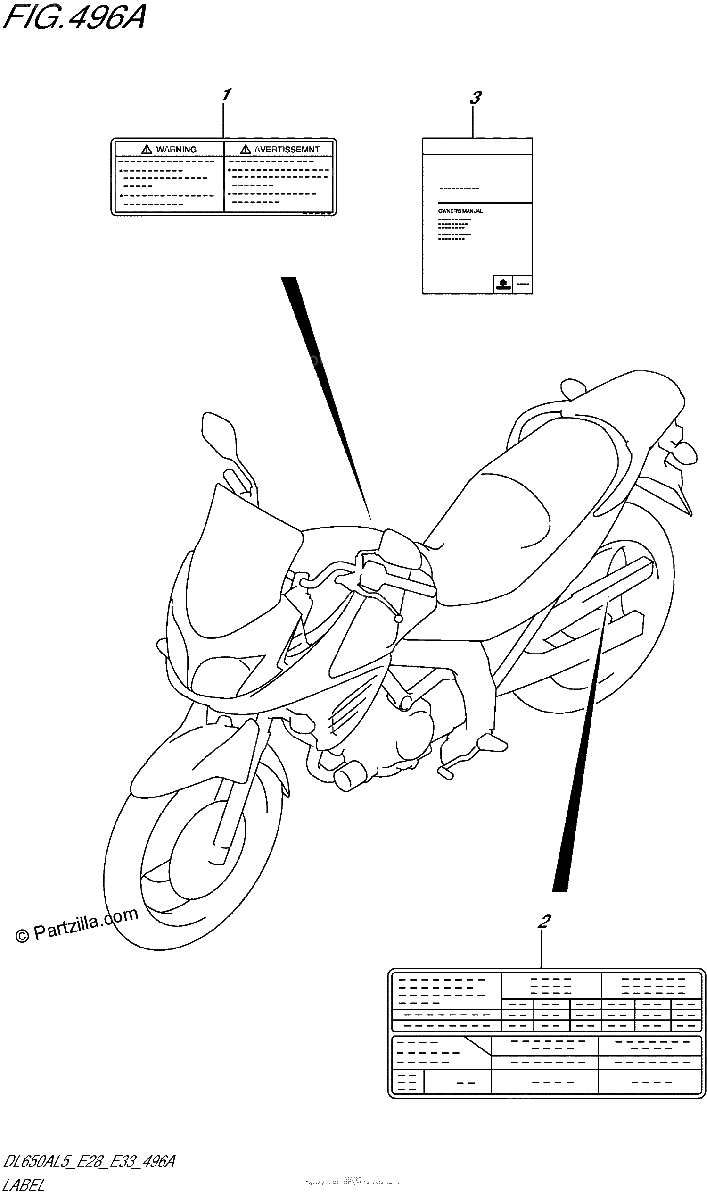 Diagrama de LABEL DL650AL5 E28