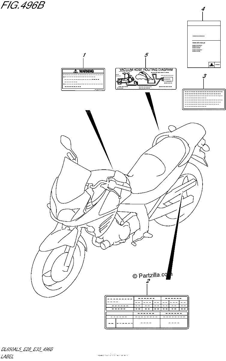 Diagrama de LABEL DL650AL5 E33