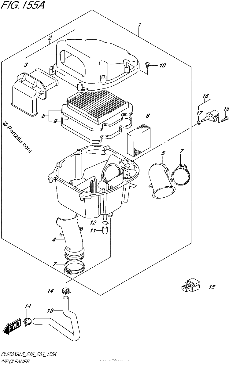 Diagrama de AIR CLEANER