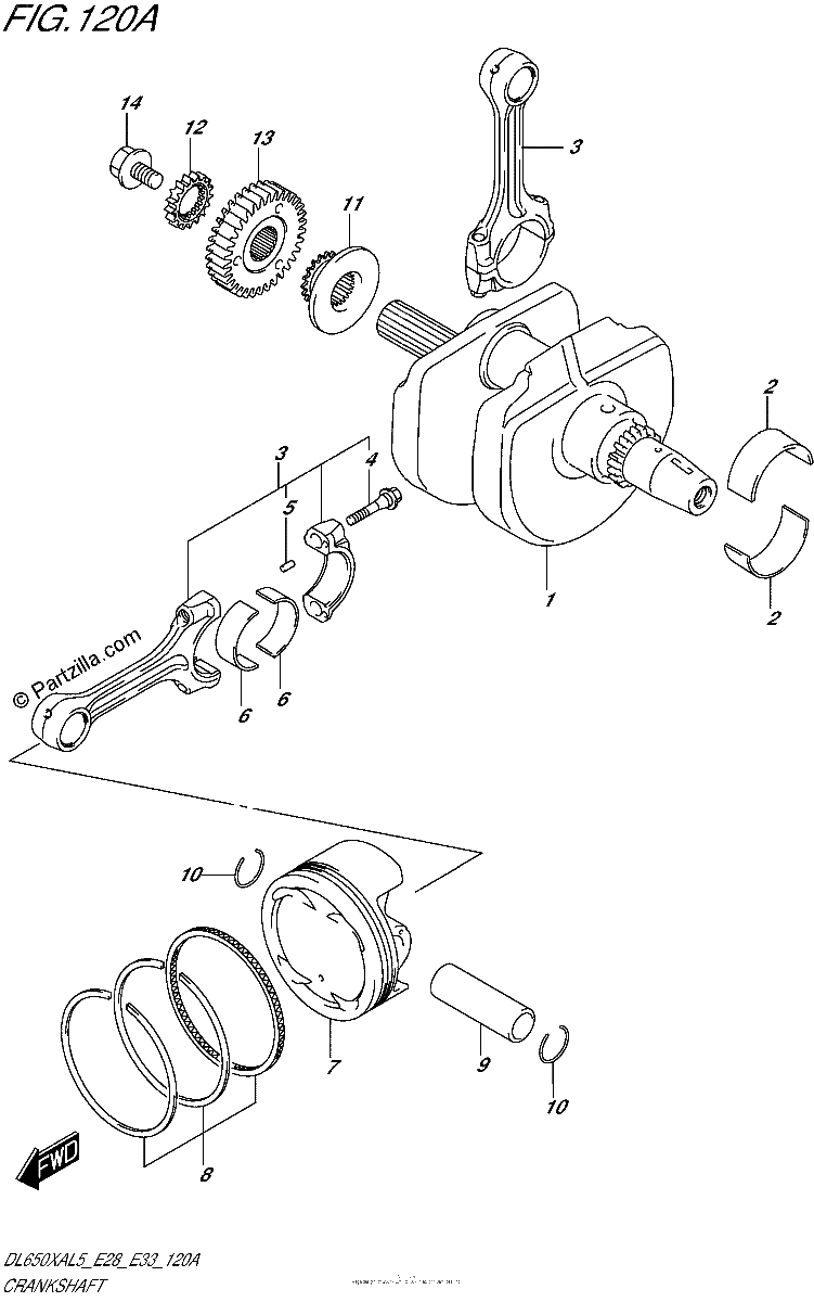 Diagrama de CRANKSHAFT