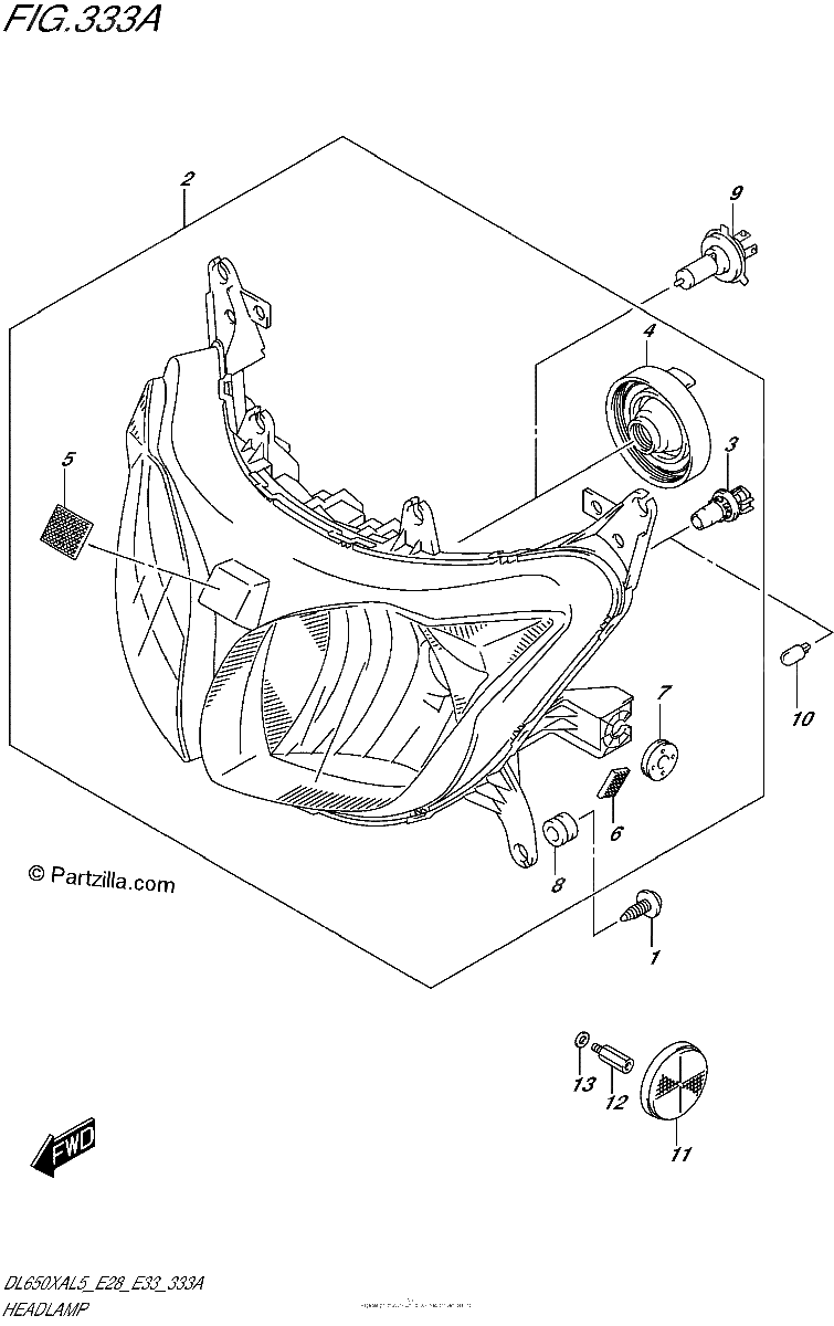 Diagrama de HEADLAMP