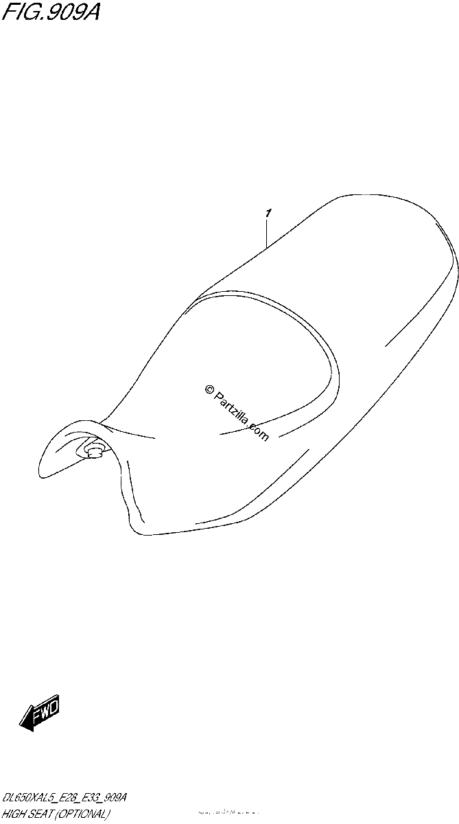 Diagrama de HIGH SEAT OPTIONAL