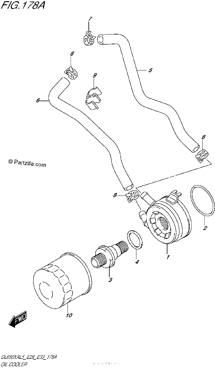Diagrama de OIL COOLER