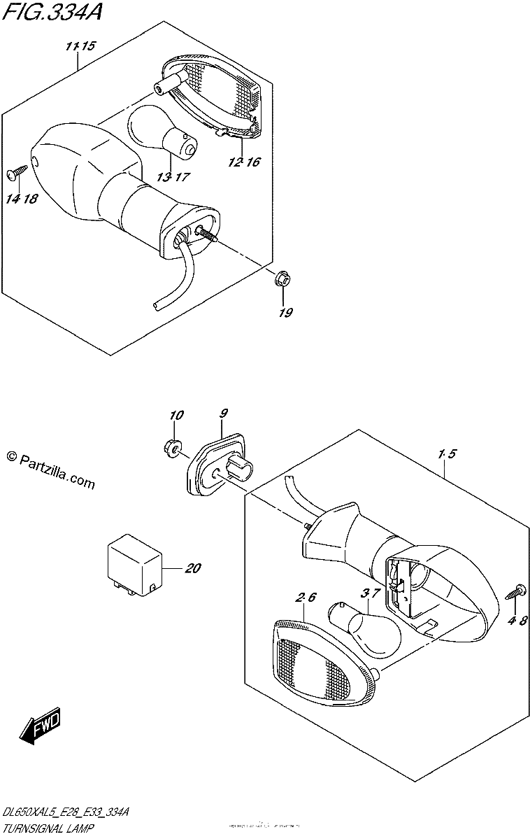 Diagrama de TURNSIGNAL LAMP