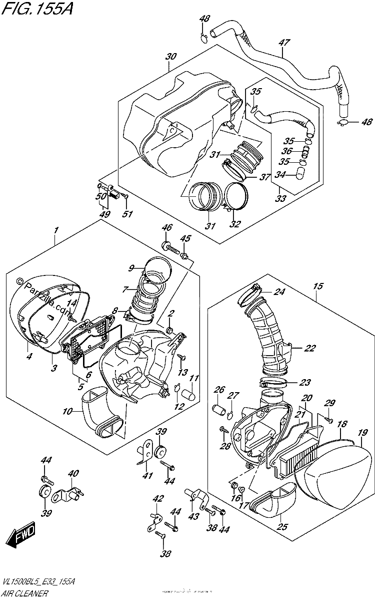 Diagrama de AIR CLEANER