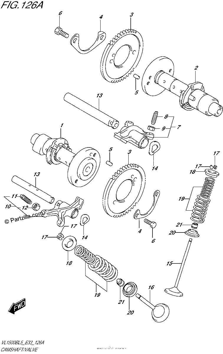 Diagrama de CAMSHAFT VALVE