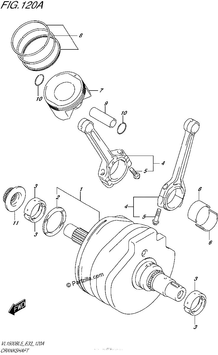 Diagrama de CRANKSHAFT