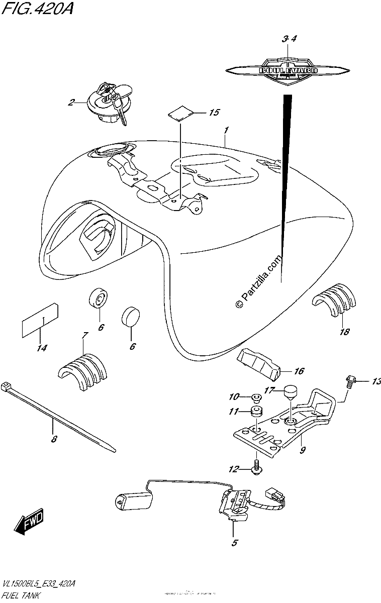Diagrama de FUEL TANK