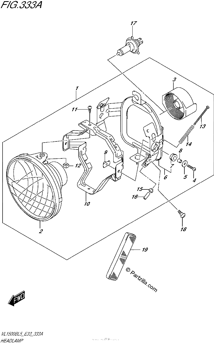 Diagrama de HEADLAMP
