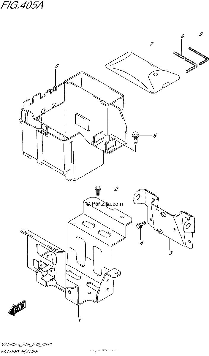 Diagrama de BATTERY HOLDER