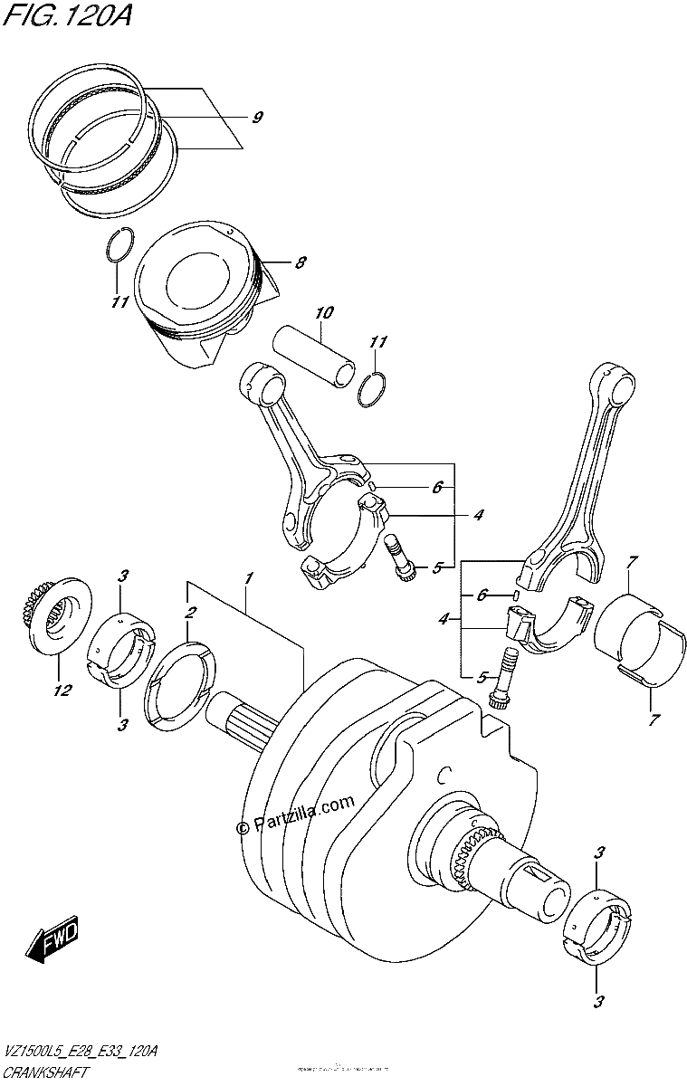 Diagrama de CRANKSHAFT