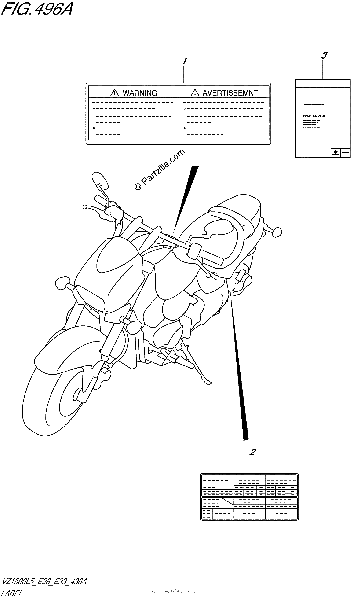 Diagrama de LABEL VZ1500L5 E28