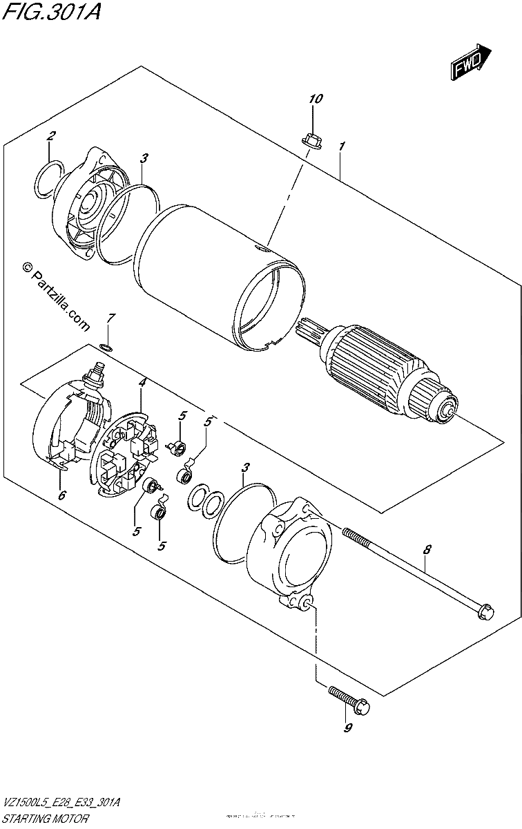 Diagrama de STARTING MOTOR