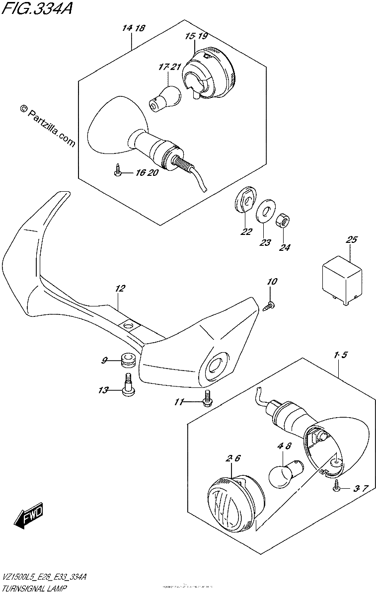 Diagrama de TURNSIGNAL LAMP