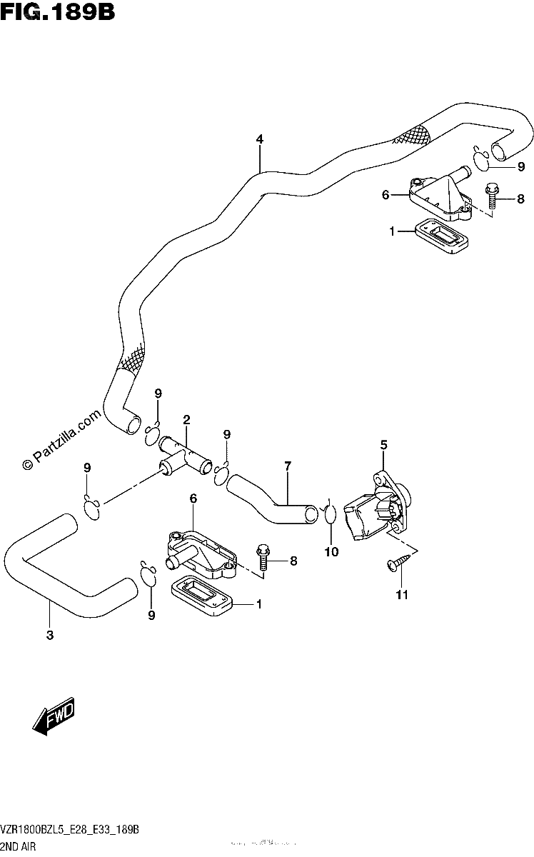 Diagrama de 2ND AIR VZR1800BZL5 E33