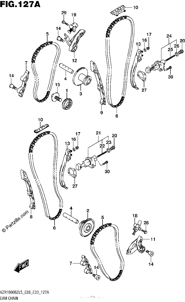 Diagrama de CAM CHAIN