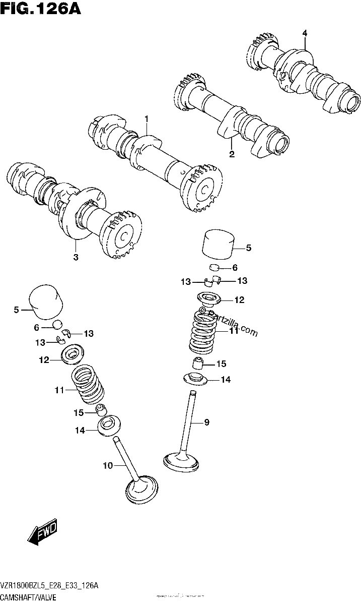Diagrama de CAMSHAFT VALVE