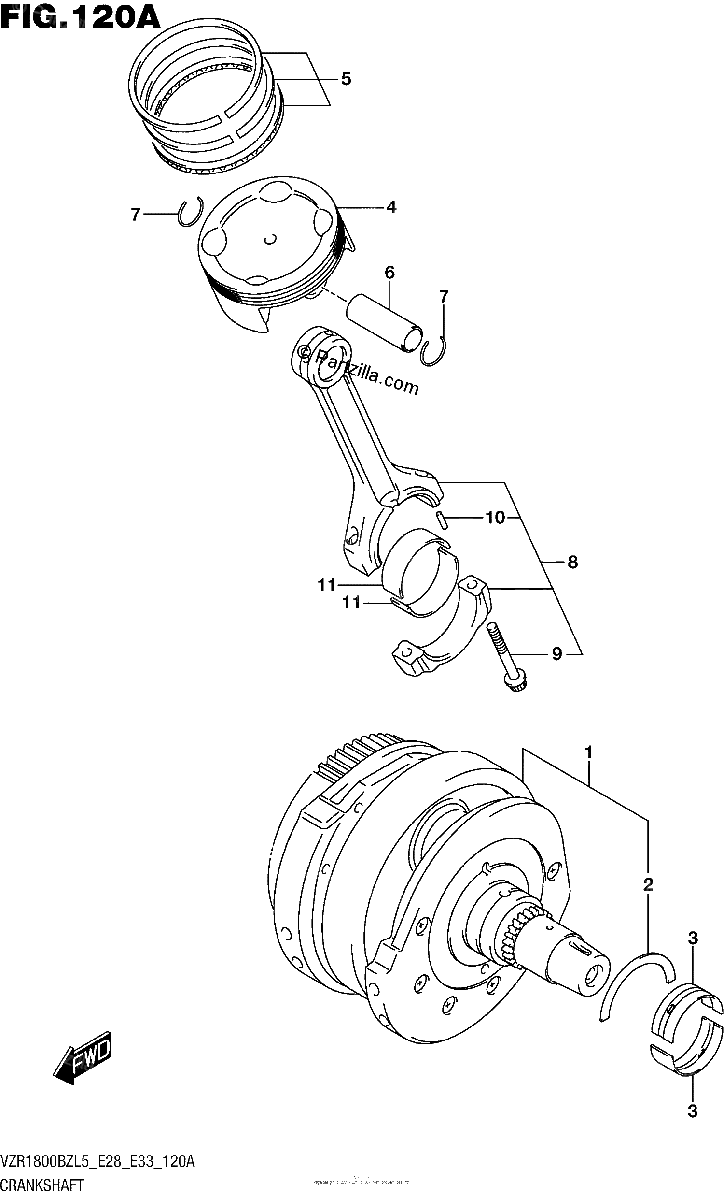 Diagrama de CRANKSHAFT