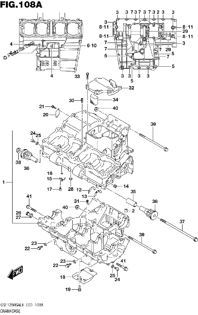 Diagrama de CRANKCASE