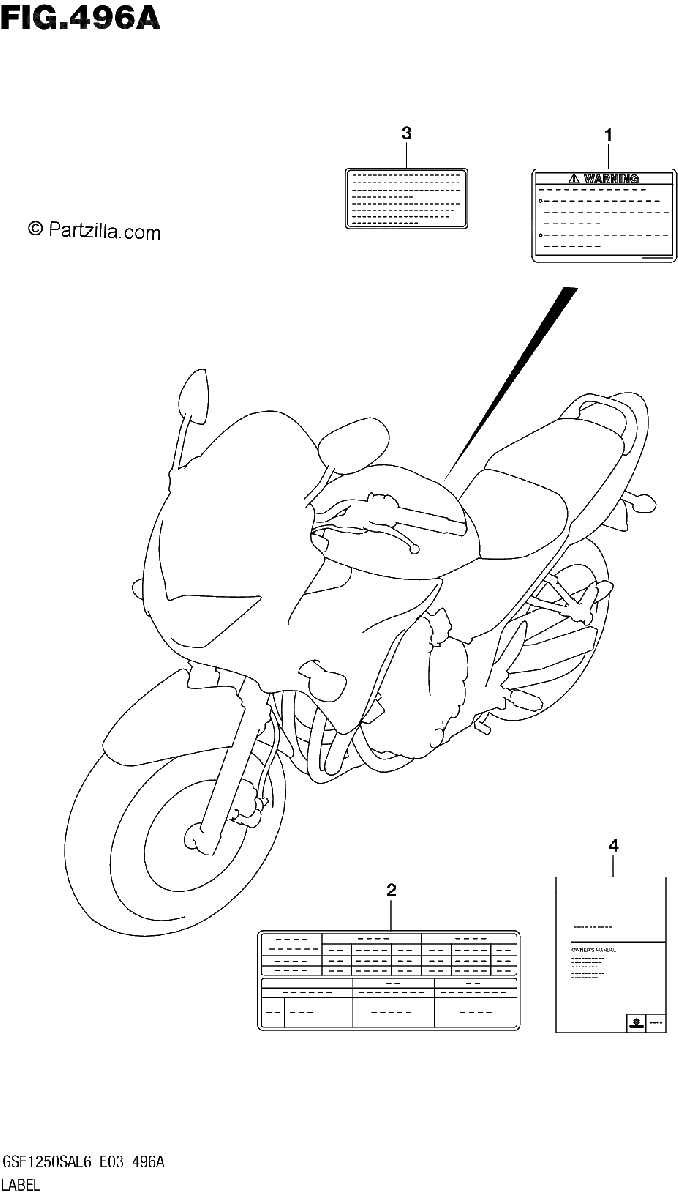 Diagrama de LABEL GSF1250SAL6 E03