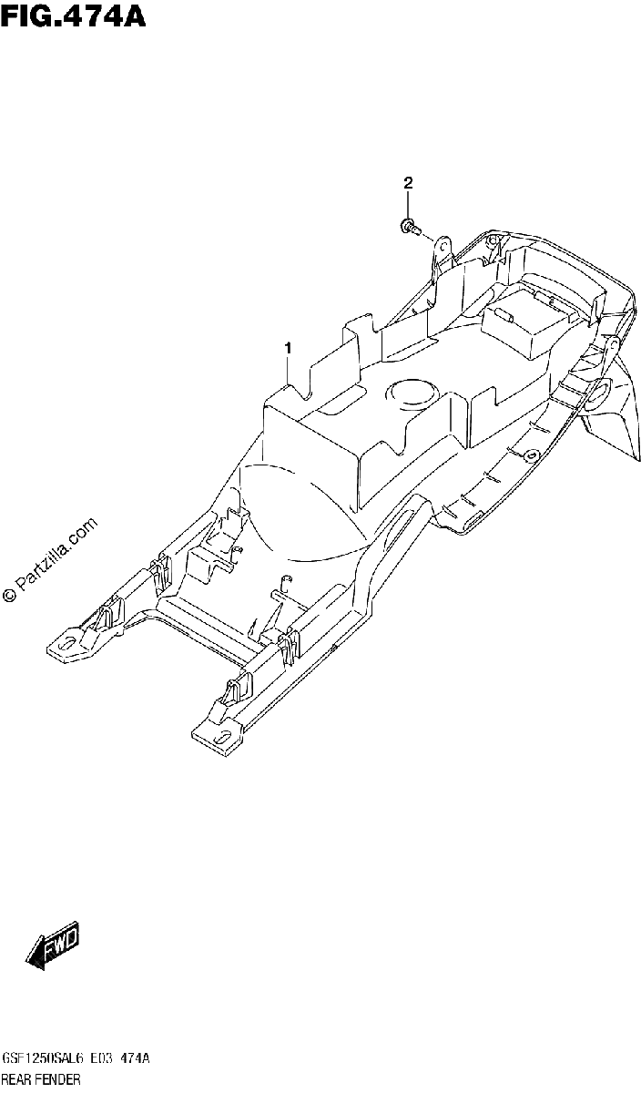 Diagrama de REAR FENDER