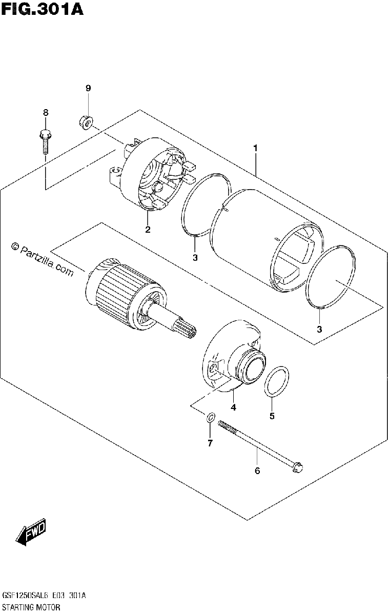 Diagrama de STARTING MOTOR