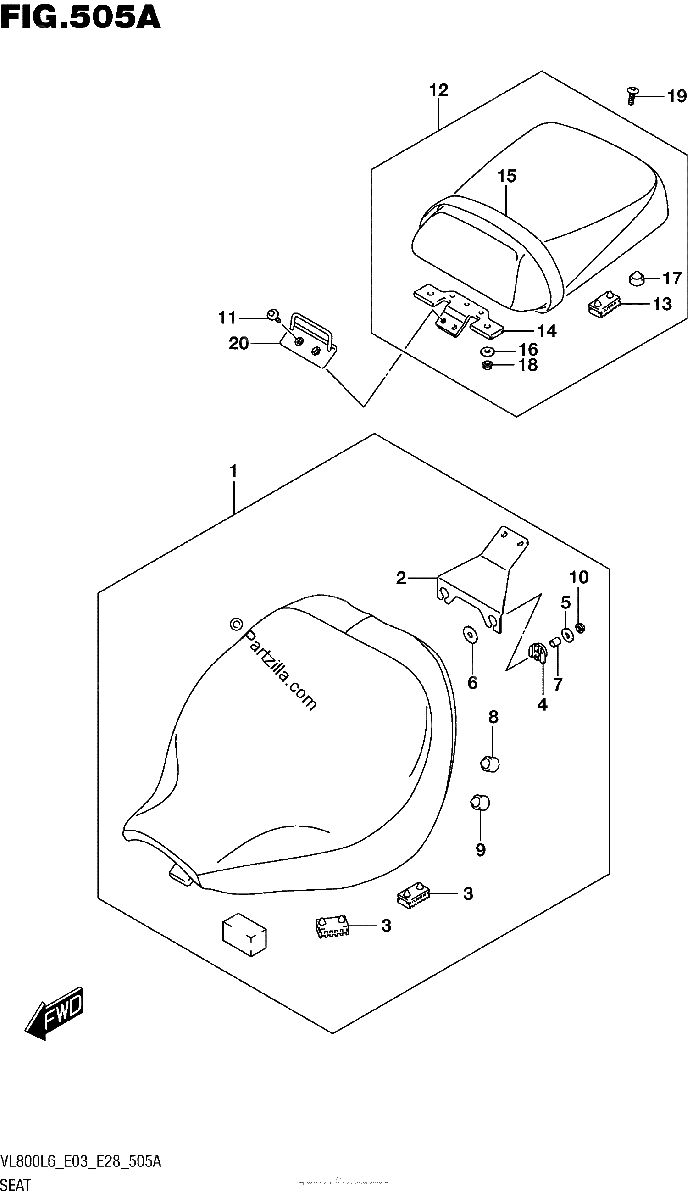 Diagrama de SEAT VL800L6 E03