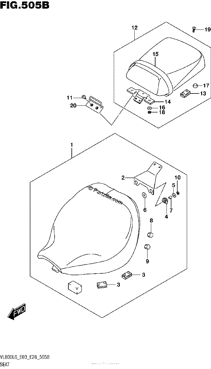 Diagrama de SEAT VL800L6 E28