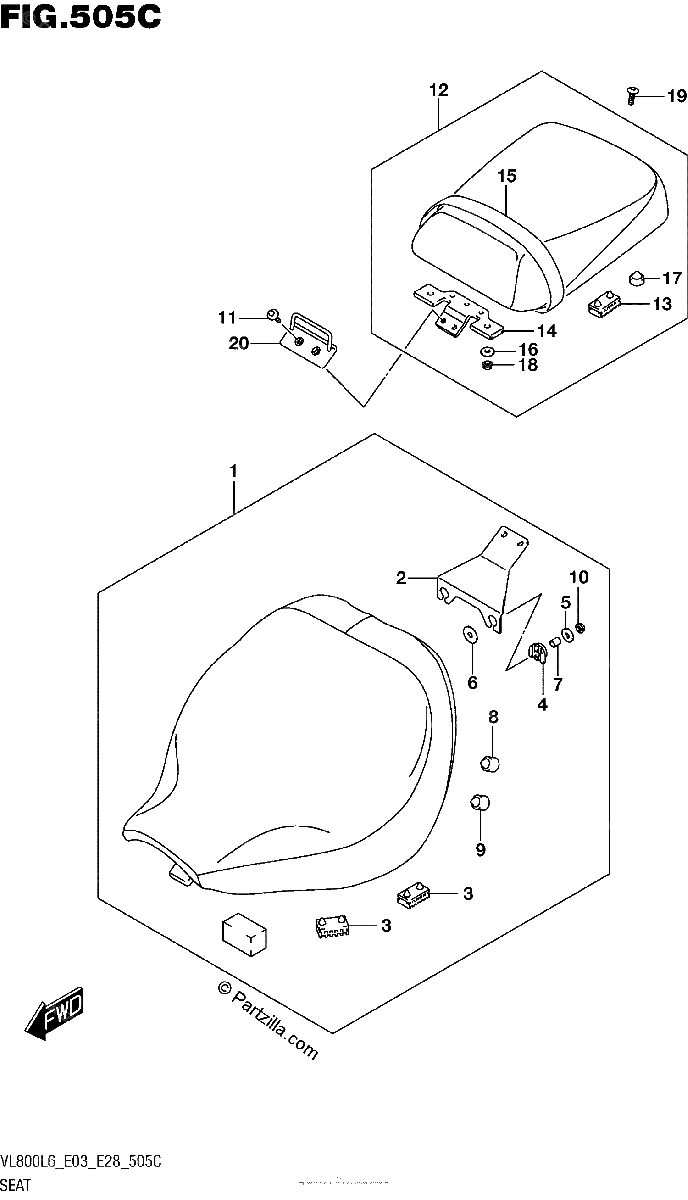 Diagrama de SEAT VL800L6 E33