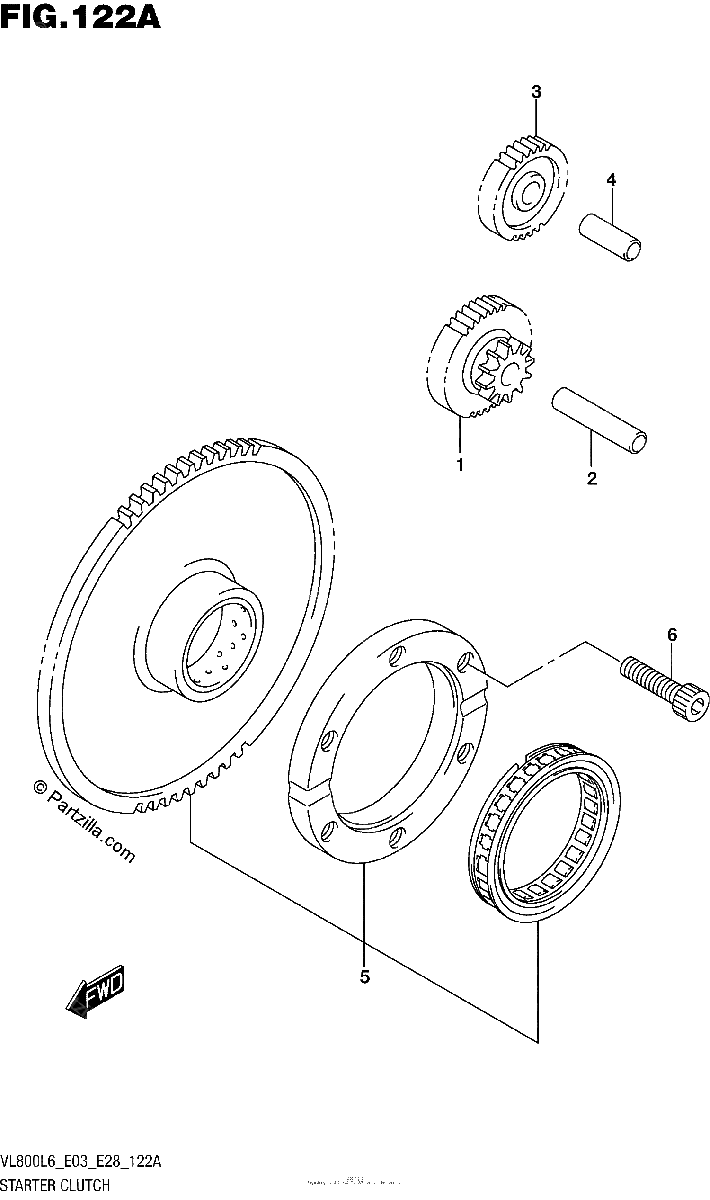 Diagrama de STARTER CLUTCH