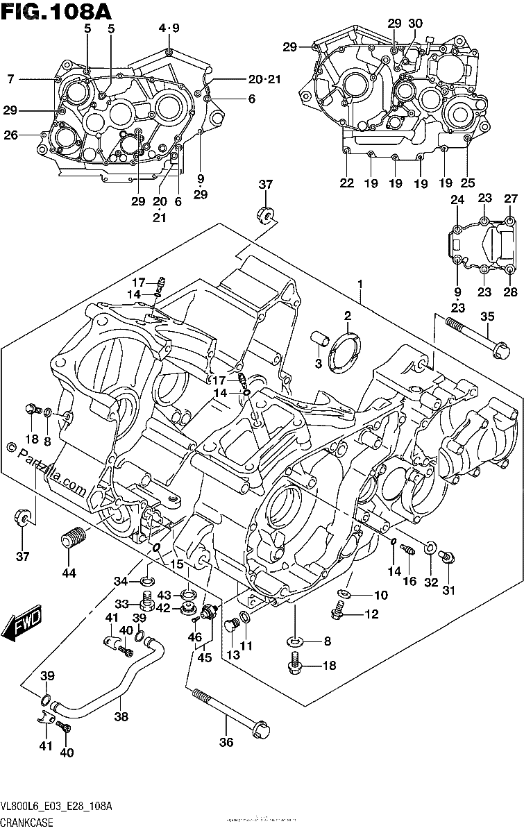 Diagrama de CRANKCASE