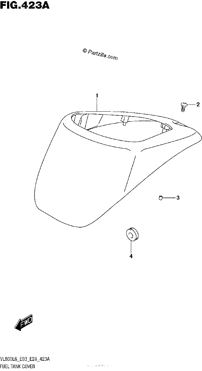 Diagrama de FUEL TANK COVER