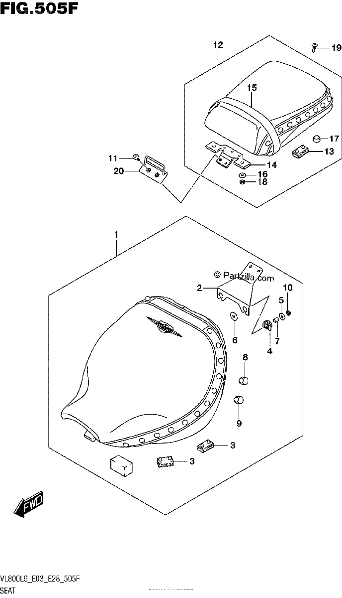 Diagrama de SEAT VL800TL6 E33