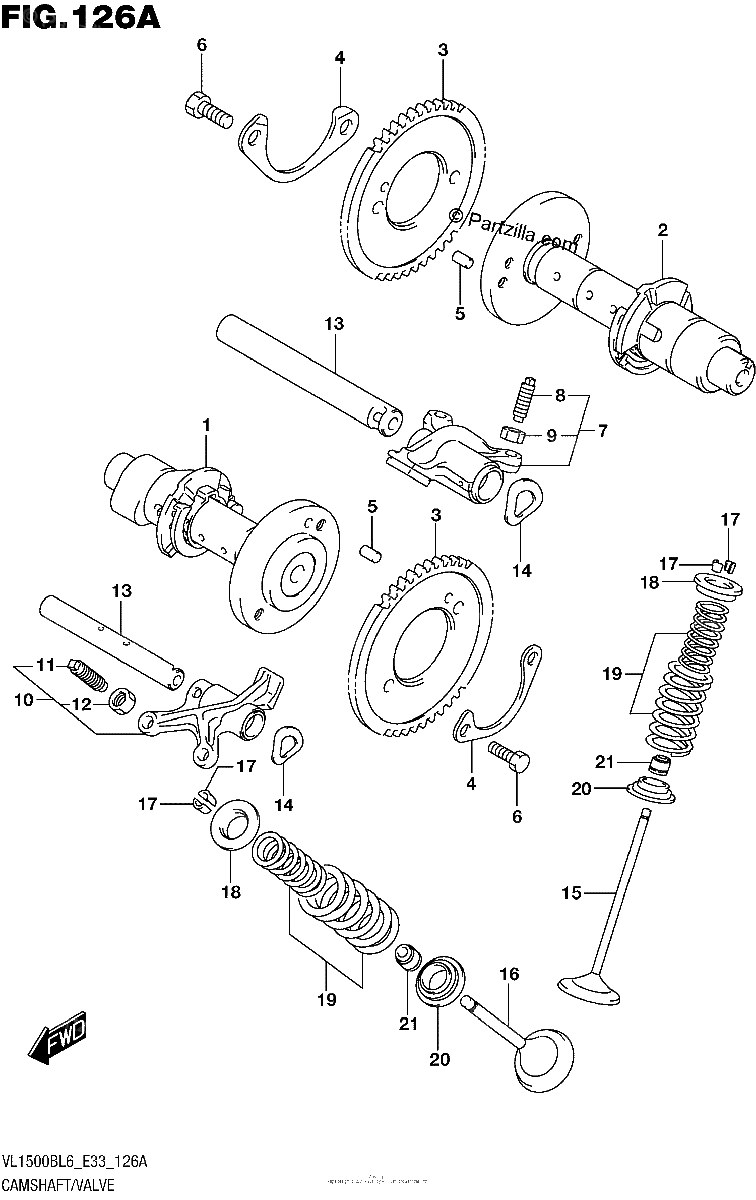 Diagrama de CAMSHAFT VALVE