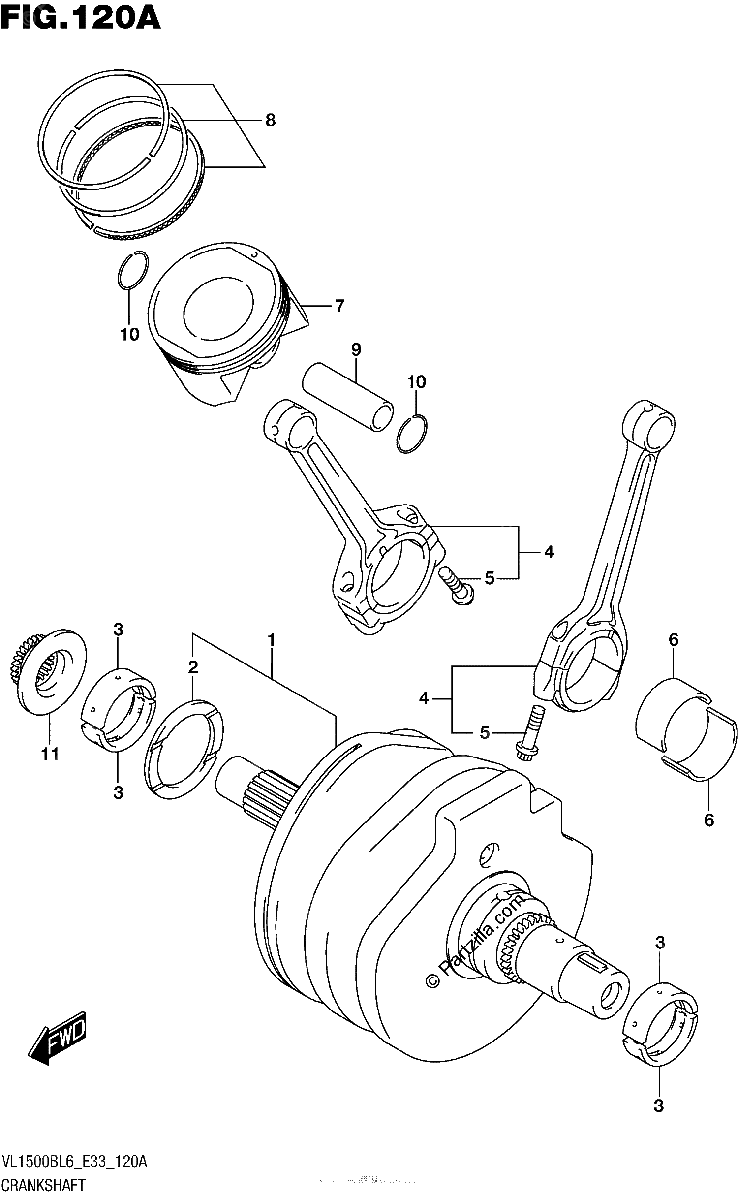 Diagrama de CRANKSHAFT