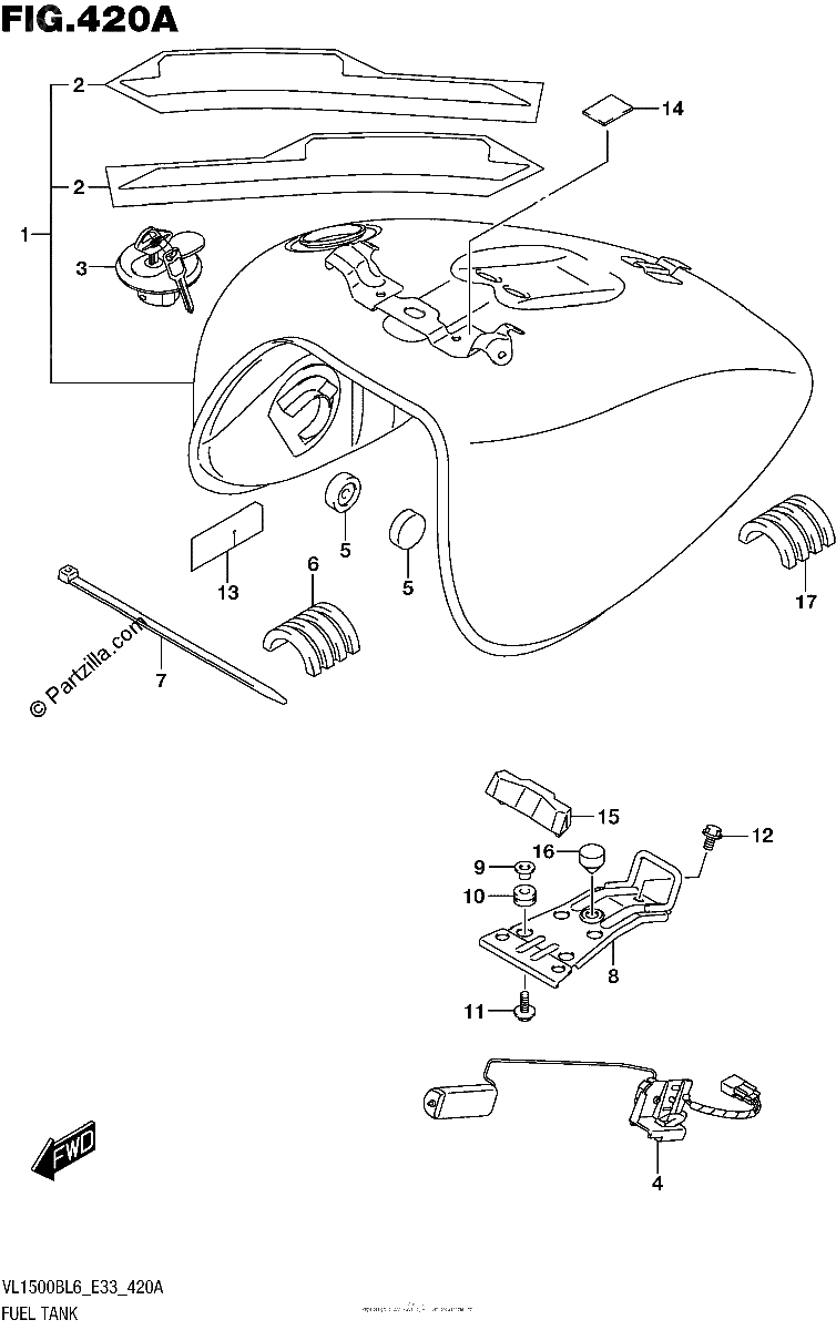 Diagrama de FUEL TANK