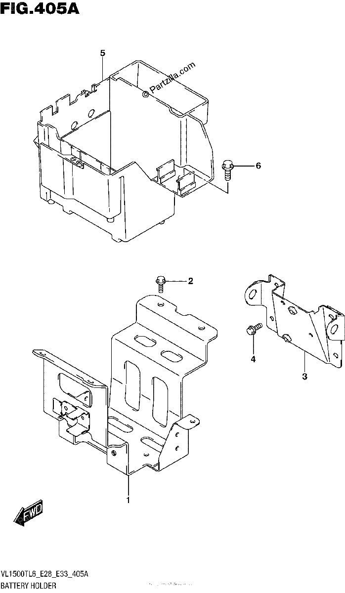 Diagrama de BATTERY HOLDER