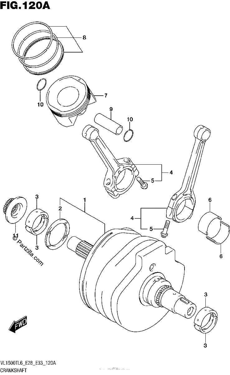 Diagrama de CRANKSHAFT